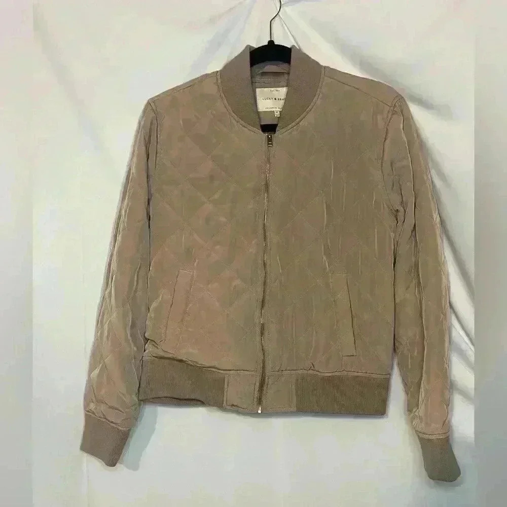 Lucky Brand Jacket Women’s Quilted Bomber Classy & Stylish